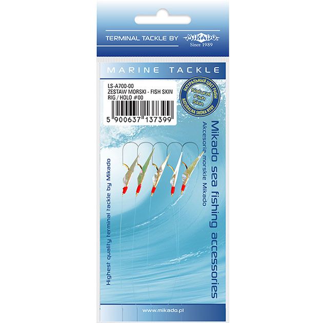 Морская оснастка Mikado Fish Skin Rig/ HOLO #00, LS-A700-00