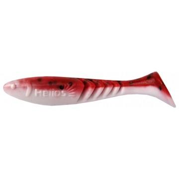 Виброхвост Helios Slash 2,64"/6,7 см Red & White 10шт. (HS-19-003)