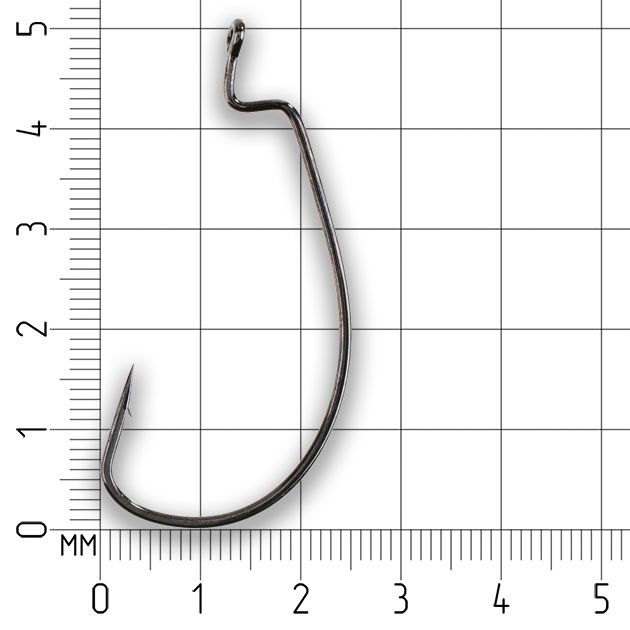 Офсетный крючок Mikado WORM 2 № 3/0   ( 5 шт.)