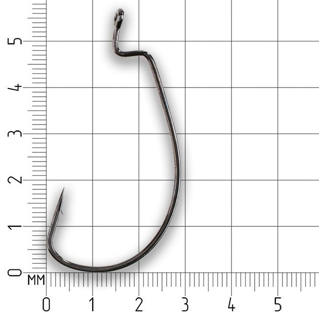 Офсетный крючок Mikado WORM 2 № 5/0   ( 5 шт.)