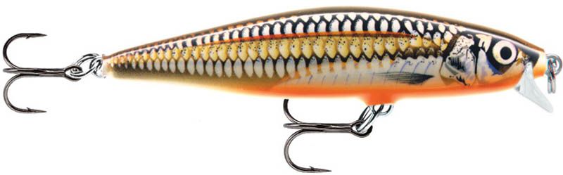 Воблер RAPALA Flat Rap 08 /SLG /плавающий/ 0,9-1,8м, 8см, 7гр