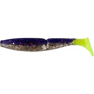 Виброхвост Helios Guru 5,0"/12,7 см Silver Sparkles & Fio LT 5шт. (HS-31-037)