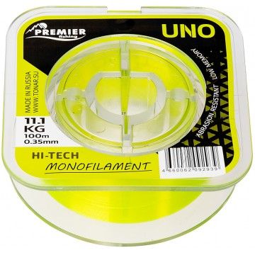 Леска UNO 0,35mm/100m F.Yellow Nylon PREMIER fishing (PR-U-Y-035-100)