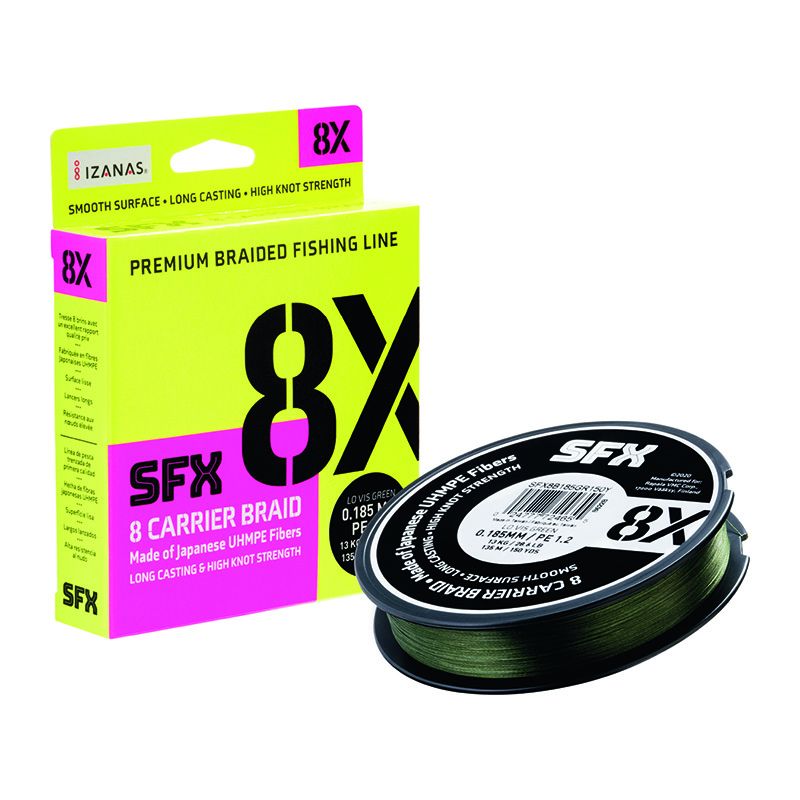 Леска плетеная SFX 8X желтая 135 м 0.405 мм 46 кг PE 6