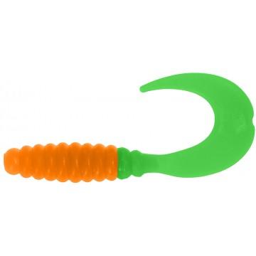 Твистер Helios Credo 2,35"/6,0 см Orange & Green 7шт. (HS-10-025)