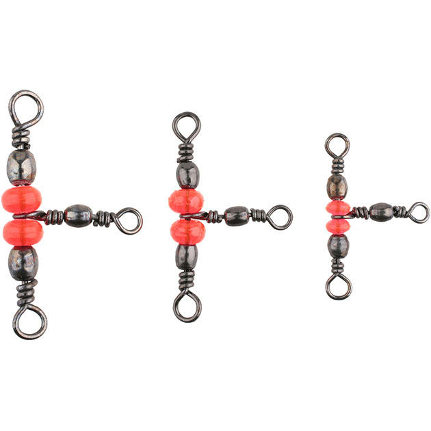 Вертлюжок тройной Mikado Crossline тип С BN 12*14.  тест 14 кг. (5 шт.)