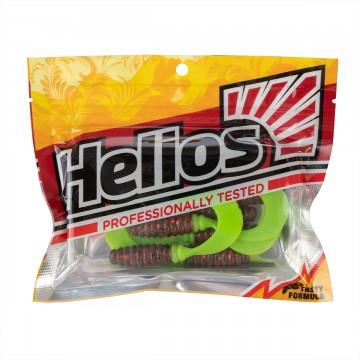 Твистер Helios Credo 2,35"/6,0 см Rusty Gold & Lime 7шт. (HS-10-017)