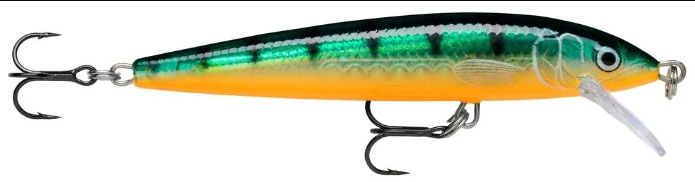 Воблер RAPALA Husky Jerk 10 /GP /суспендер/ 1,2-2,4м, 10см, 10гр
