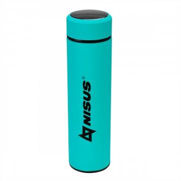 Термос N.TM-049-T 450ML с термодатчиком бирюзовый NISUS