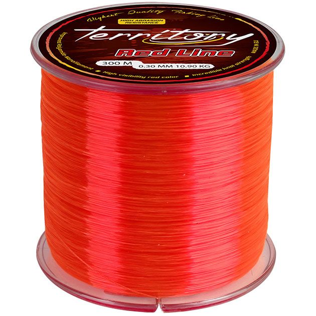 Леска мононить Mikado TERRITORY RED LINE 0,30 (600 м) - 10.90 кг.