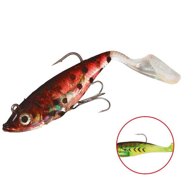 Виброхвост оснащенный Mikado CRYSTAL FISH WXH-66-14см/82 ( 2 шт.)