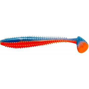 Виброхвост Shaggy 5,12"/13 см Star Blue & Orange 5шт. (HS-18-044) Helios