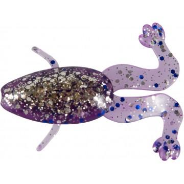 Лягушка Helios Crazy Frog 2,36"/6,0 см Silver Sparkles & Fio 10шт. (HS-22-036)