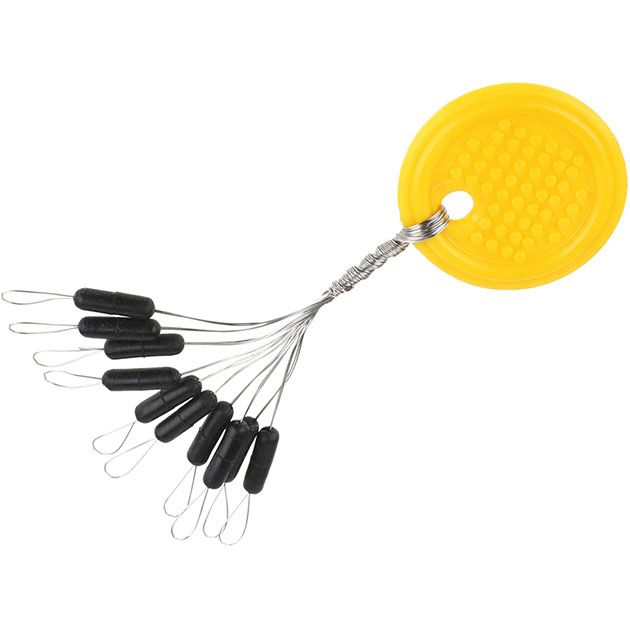 Стопоры резиновые Mikado чёрные TROUT CAMPIONE ATC-S01 XL ( 10 шт.)