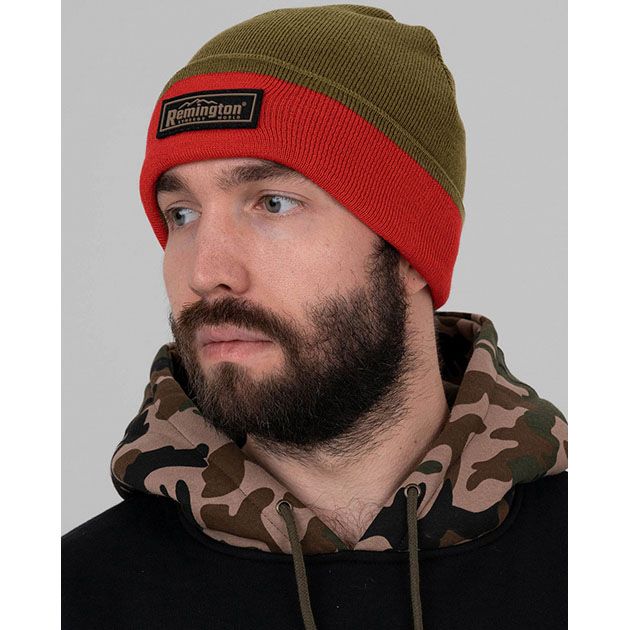 Шапка Remington двусторонняя Тight knit brown р. S/M