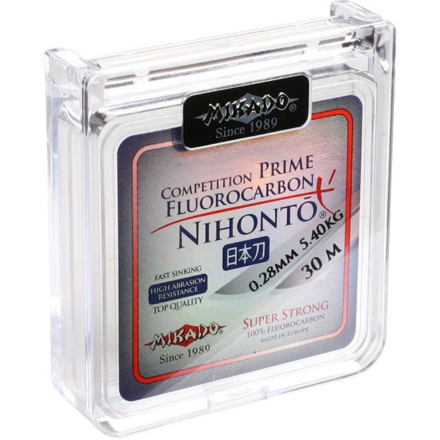 Леска мононить Mikado NIHONTO FLUOROCARBON PRIME 0,45 (30 м) - 12.20 кг.