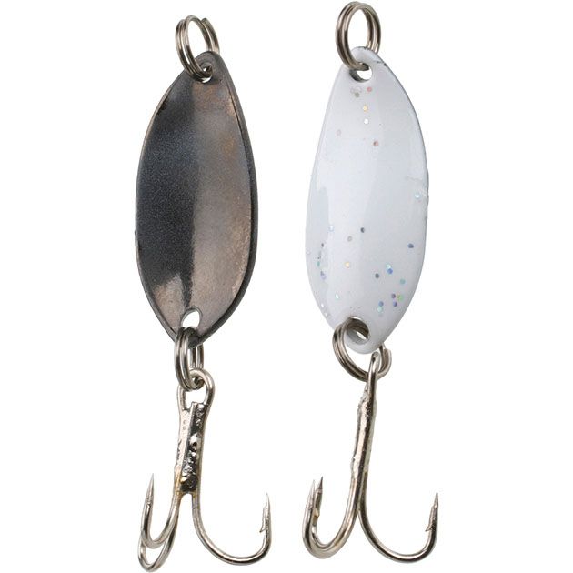 Блесна колеблющаяся Mikado TROUT CAMPIONE MINI  1.4 г. / 2.2 см. - белый-чёрный