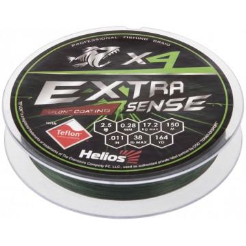 Шнур Helios Extrasense X4 PE Green 150m 2.5/38LB 0.28mm (HS-ES-X4-2.5/38LB)