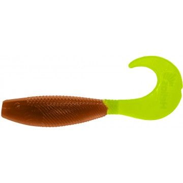 Твистер Hybrid 3,15"/8,0 см Rusty Gold & Lime 7шт. (HS-14-017) Helios