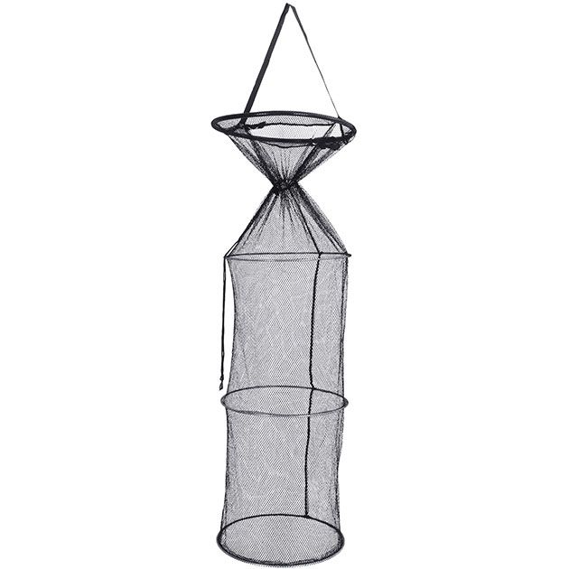 Садок рыболовный Mikado с металлическими обручами и раскладной под колышек 40/35 см x 120 см