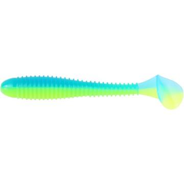 Виброхвост Helios Catcher 3,55"/9 см Blue Lime 5шт. (HS-2-040)