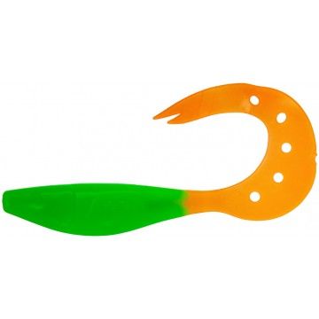 Твистер Kasandra 4"29/10,9см Lime & Orange 5шт. (HS-34-020) Helios