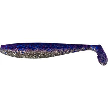 Виброхвост Helios Trofey 5.5"/14см Silver Sparkles & Fio 4шт. (HS-25-036)