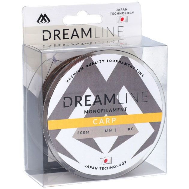 Леска мононить Mikado DREAMLINE CARP (CAMO) - 0.24 (300 м) - 6.54 кг.