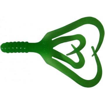Твистер Helios Credo Four tail 2,35"/6,0 см Electric green 10шт. (HS-20-007)