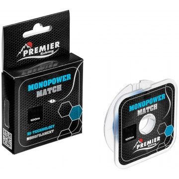Леска MONOPOWER MATCH 0,45mm/100m Blue Nylon (PR-MM-B-045-100) Premier Fishing