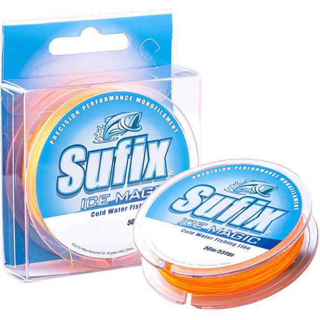 Леска зимняя SUFIX Ice Magic 50 м бело/розовая 0.135 мм 2.0 кг