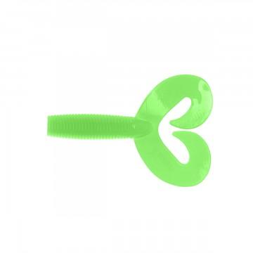 Твистер Helios Credo Double Tail 2,95"/7,5 см Electric green 7шт. (HS-12-007)