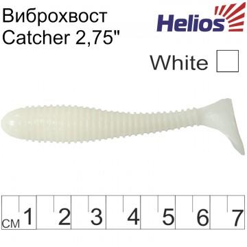 Виброхвост Helios Catcher 2,75"/7 см White 7шт. (HS-1-001)