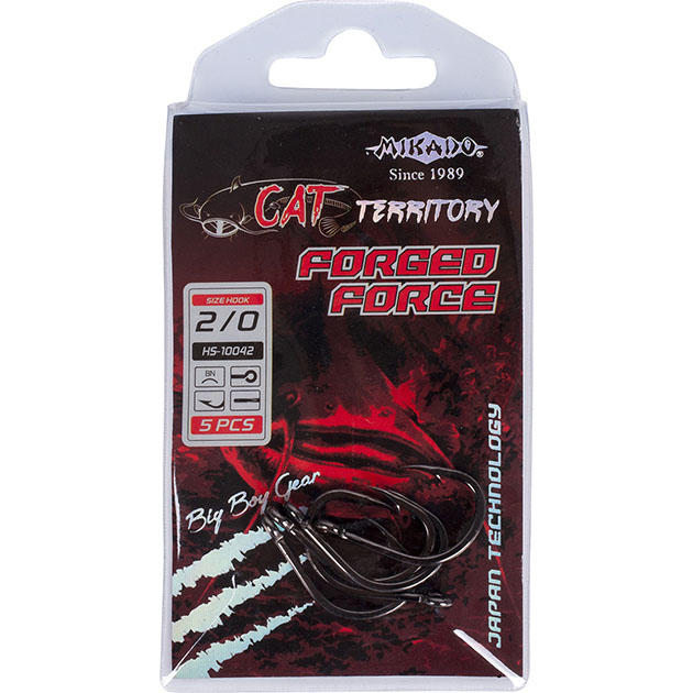 Крючки Mikado CAT TERRITORY - FORGED FORCE № 2/0 BN (5 шт.)