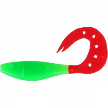 Твистер Helios Kasandra 4"29/10,9см Lime & Red 5шт. (HS-34-021)