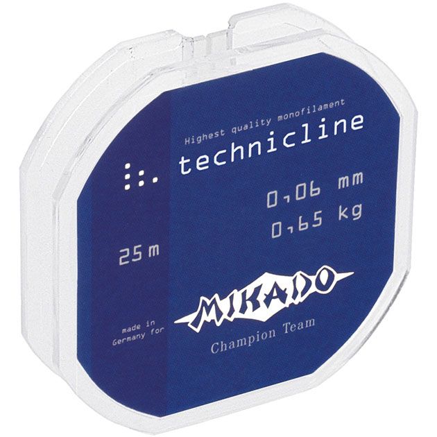 Леска мононить Mikado TECHNICLINE 0,12 (25 м) - 2.10 кг.
