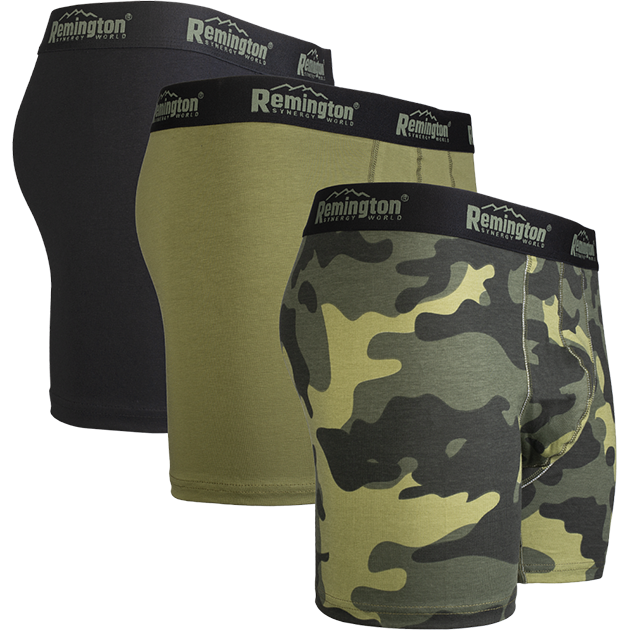 Мужские трусы боксеры Remington, набор 3 шт, микс зеленый 307 р. L