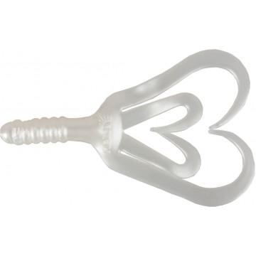 Твистер Helios Credo Four tail 2,35"/6,0 см Pearl 10шт. (HS-20-013)