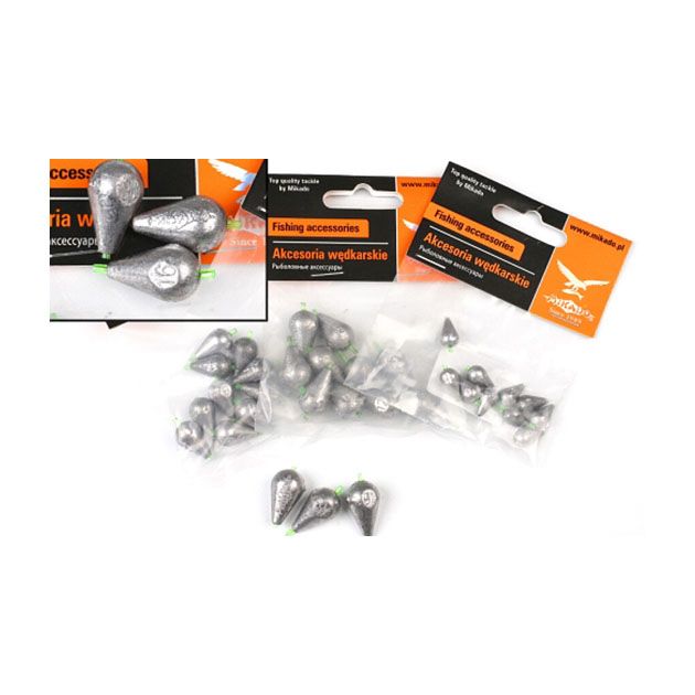 Грузило Mikado оливка скользящая с PVC кембриком 2.5 г.  ( 5 шт.)