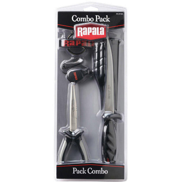 Комбо-набор Rapala 8 (плоскогубцы (16 см.); фил. нож Falcon c ножнами; кусачки)