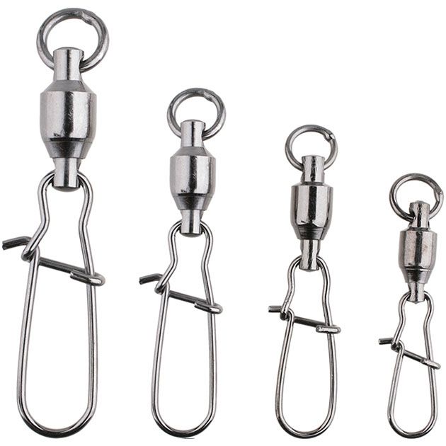 Застежка Fastlock с шарикоподш. вертлюжком Mikado BN № 4.  тест 35 кг. (5 шт.)