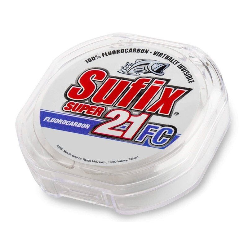 Леска SUFIX Super 21 Fluorocarbon прозрачная 30м 0,20мм 3,7кг