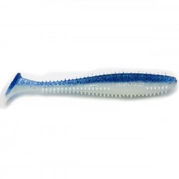 Виброхвост Helios Shaggy 3,35"/8,5 см Blue Sparkles & White 5шт. (HS-16-026)