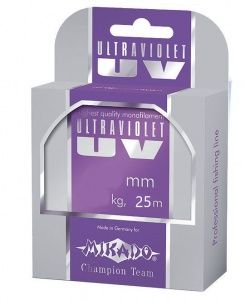 Леска мононить Mikado ULTRAVIOLET 0,10 (25 м) - 1.60 кг.
