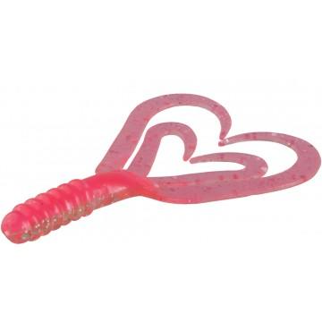 Твистер Helios Credo Four tail 2,35"/6,0 см Silver Sparkles & Pink10шт. (HS-20-035)