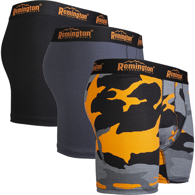Мужские трусы боксеры Remington, набор 3 шт, микс серый 013 р. XL