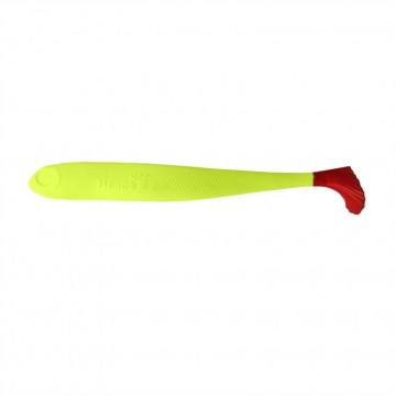 Виброхвост Helios Jumbo 4,95"/12.5 см Acid lemon & Red 5шт. (HS-7-029)