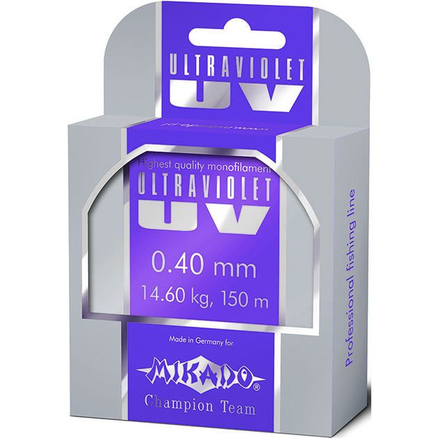 Леска мононить Mikado ULTRAVIOLET 0,16 (25 м) - 3.75 кг.