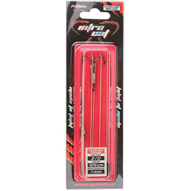 Оснастка Mikado INTRO CAT LIVE BAIT/EEL RIг. 100 см, крючок № 2/0