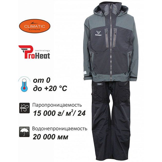 Костюм Remington Fishing II Suit, (gray) р. 2XL Костюм Remington Fishing II Suit, (gray) р. 2XL